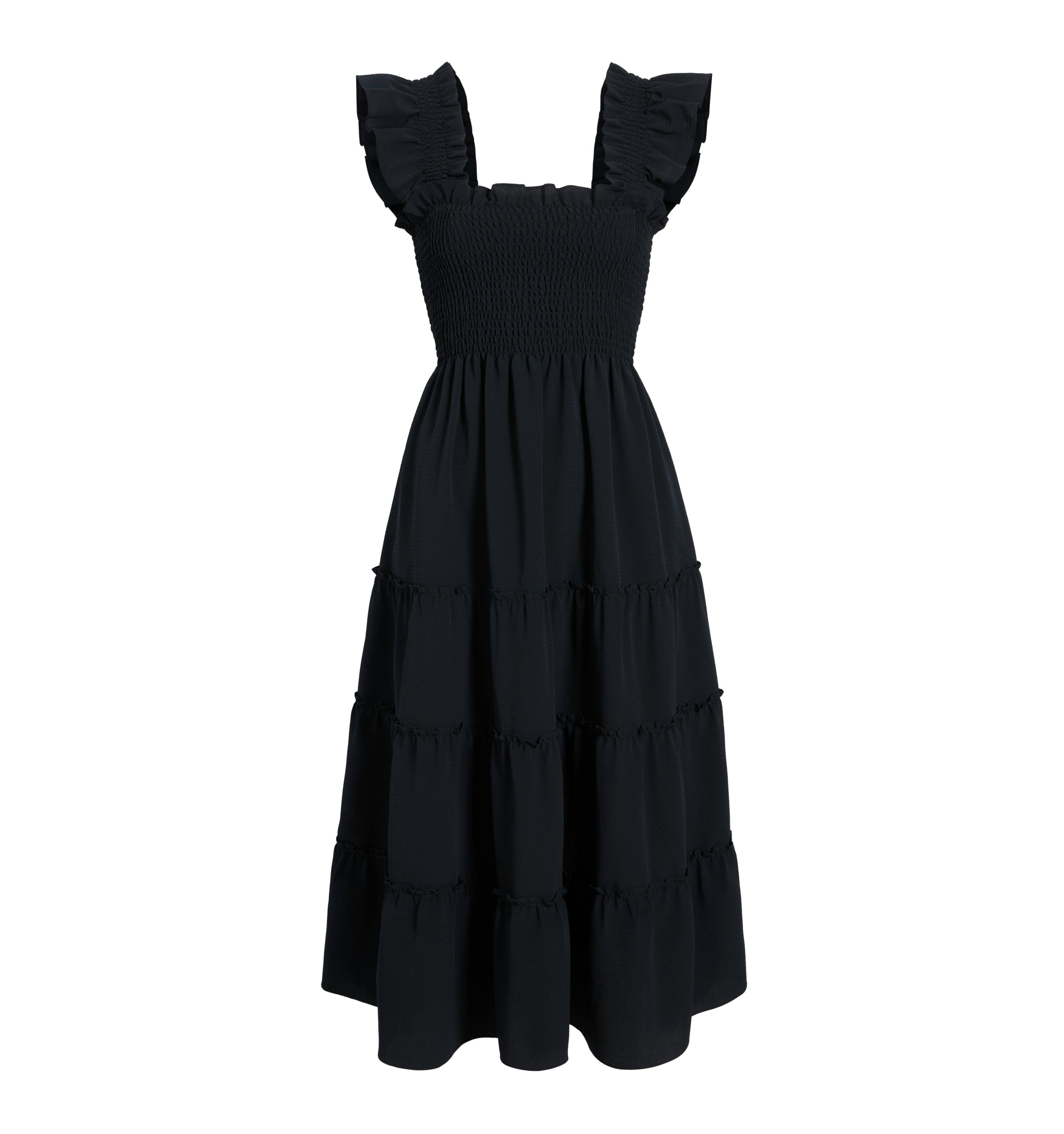 The Ellie Nap Dress - Black Crepe