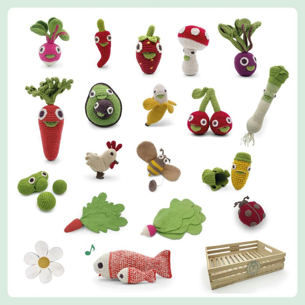 MYUM Mixed Set 🥕👀 rattles, lovies, music box ...