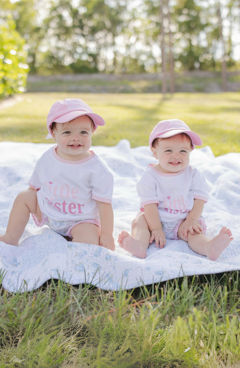Little Sister Bow Baseball Hat - Baby/Toddler