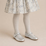 Aria Ballet Flat | Silver Leather