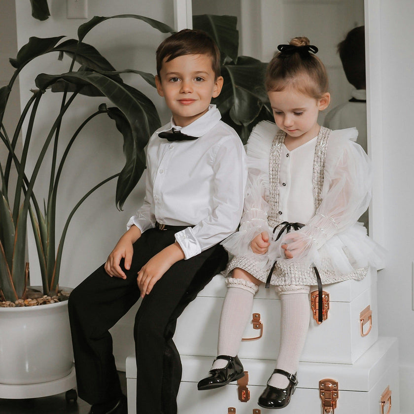 Tuxedo Shirt and Pants Set
