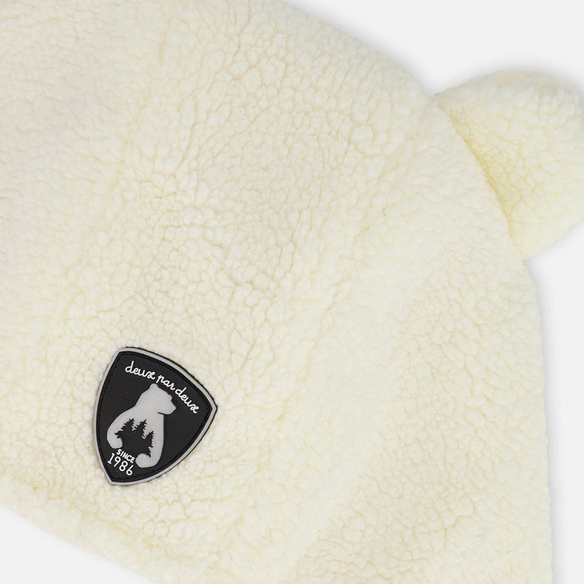 Lined Baby Sherpa Hat with Ear Flaps