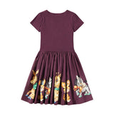 Vintage Cuties Cissa Woodland Animal Print Dress