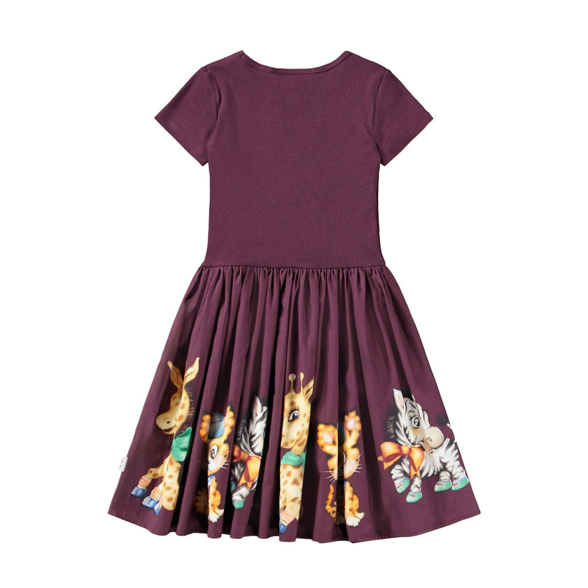 Vintage Cuties Cissa Woodland Animal Print Dress