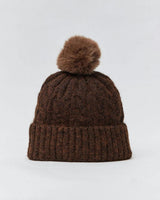 Alpine Cable Beanie with Pom