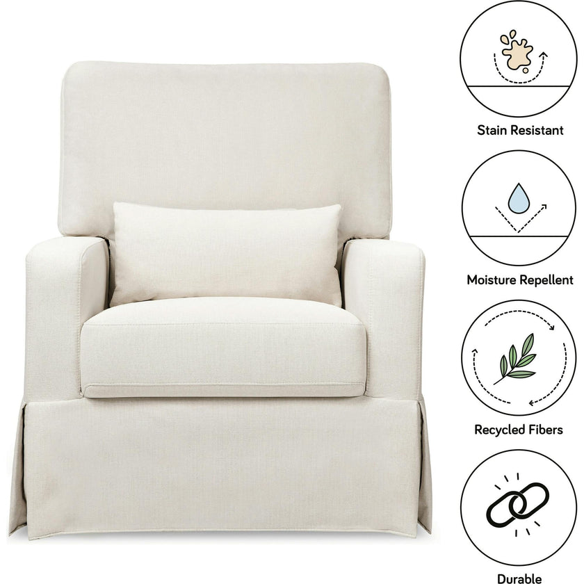 Crawford Pillowback Comfort Swivel Glider