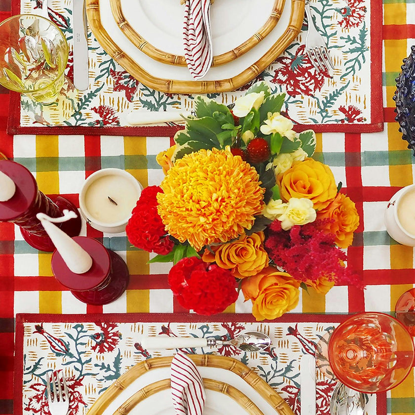 Block-Printed Table Cloth