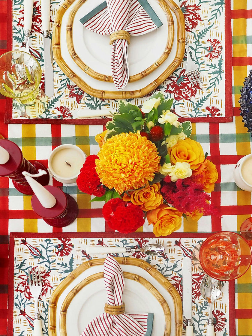 Block-Printed Placemats