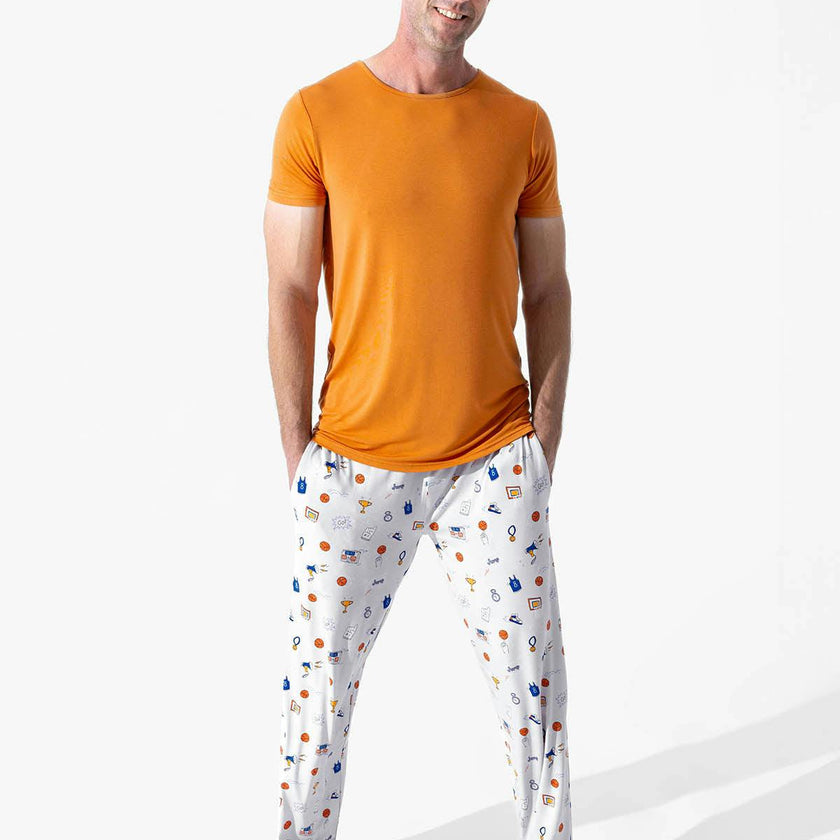 All Star Basketball Bamboo Men's Pajama Set