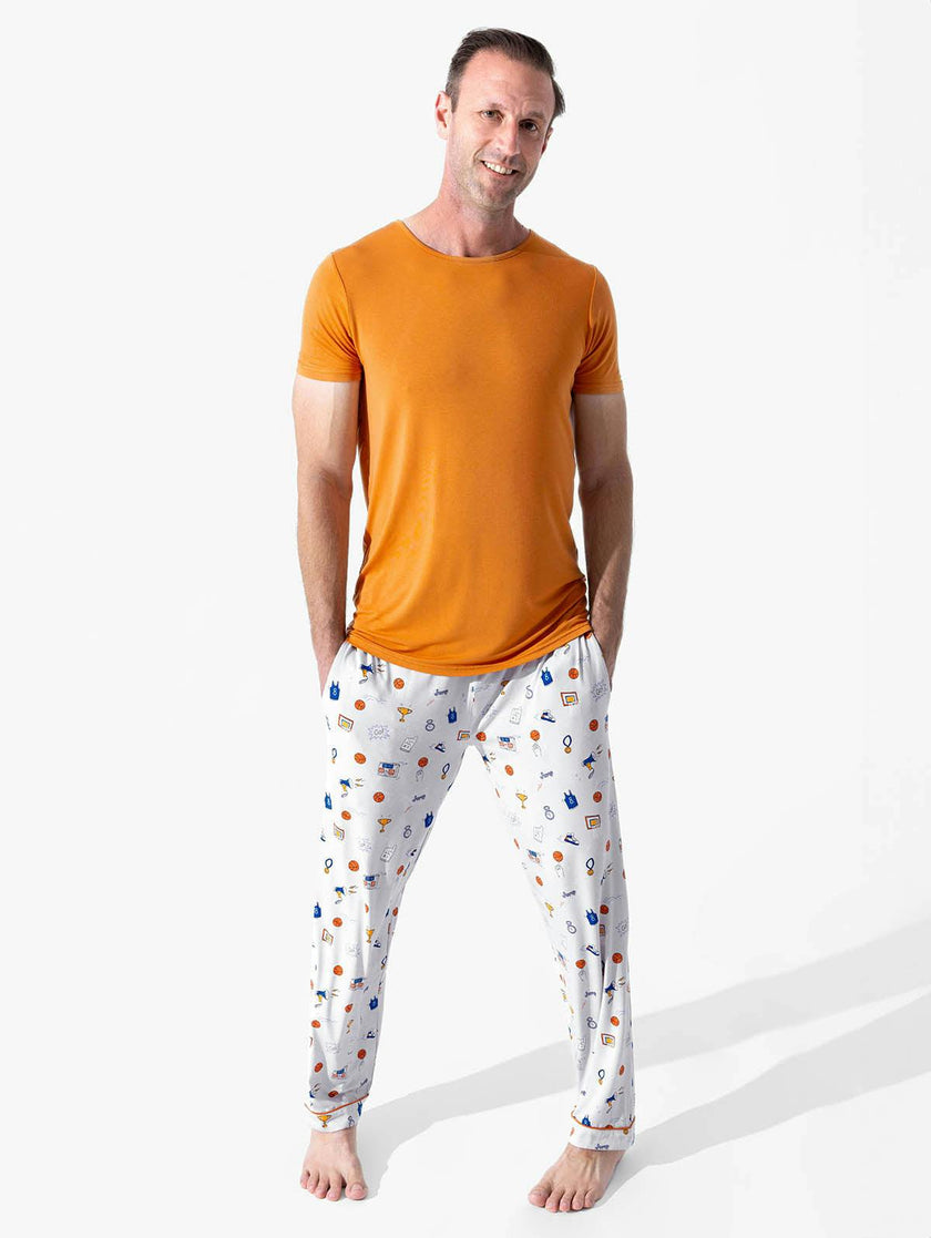 All Star Basketball Bamboo Men's Pajama Set