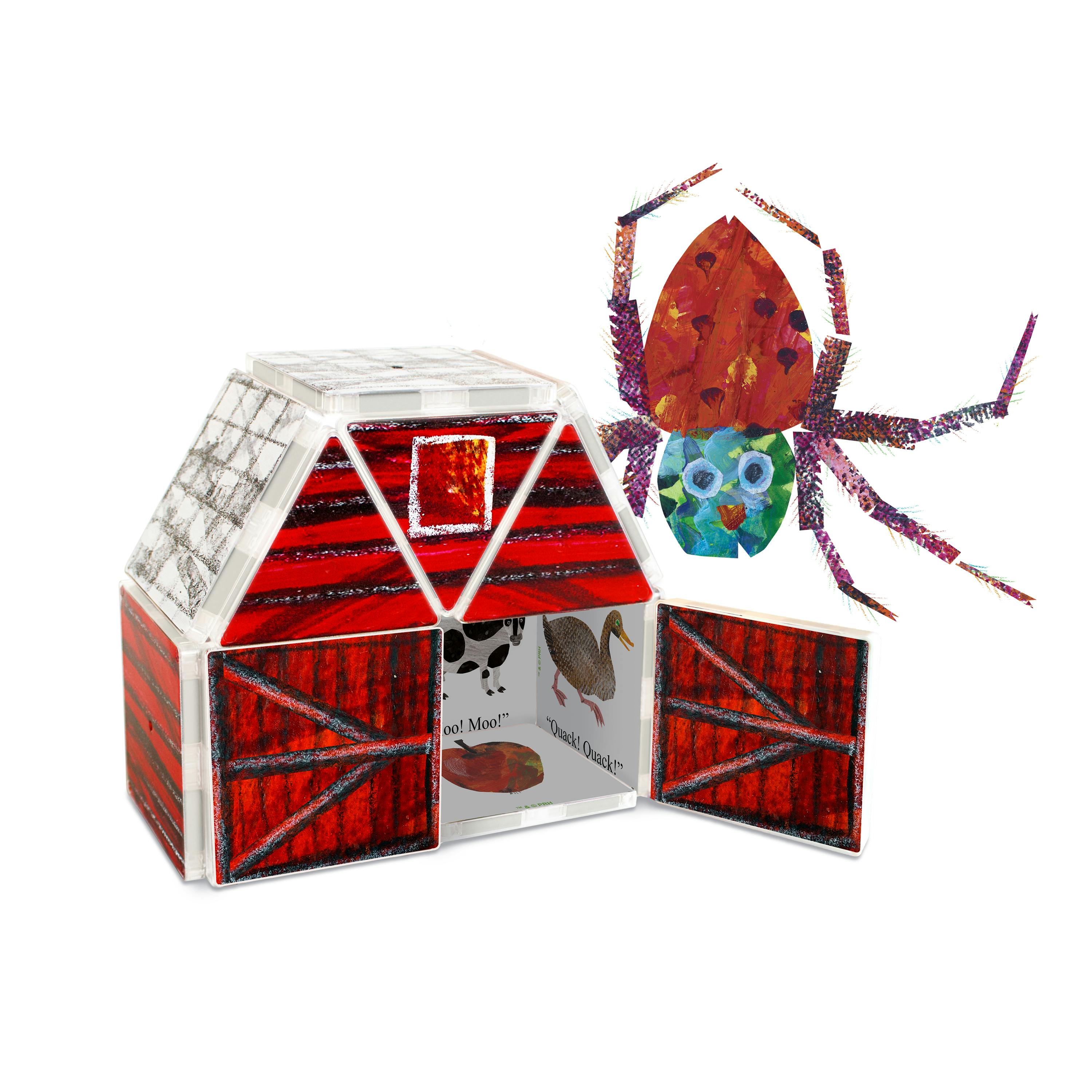 Eric Carle The Very Hungry Caterpillar & The Very Busy Spider Magnetic Tiles Combo Set
