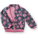 Flower Power Fleece Jacket, Multi Purple