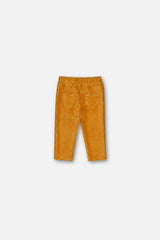 Baby Stretch Velour Treggings Yellow