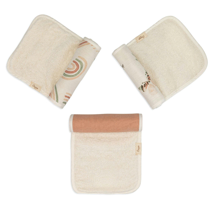 Parker Rainbow Butterfly Cotton Burp Cloth (Set of 3)