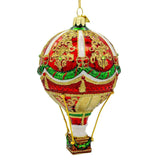 Kurt Adler 6-Inch  Bellissimo Glass Hot Air Balloon Ornament