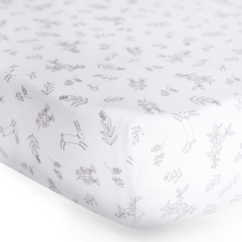 Peruvian Pima Cotton Mini Crib & Pack 'n Play Fitted Sheet – Bunnyberry Bloom