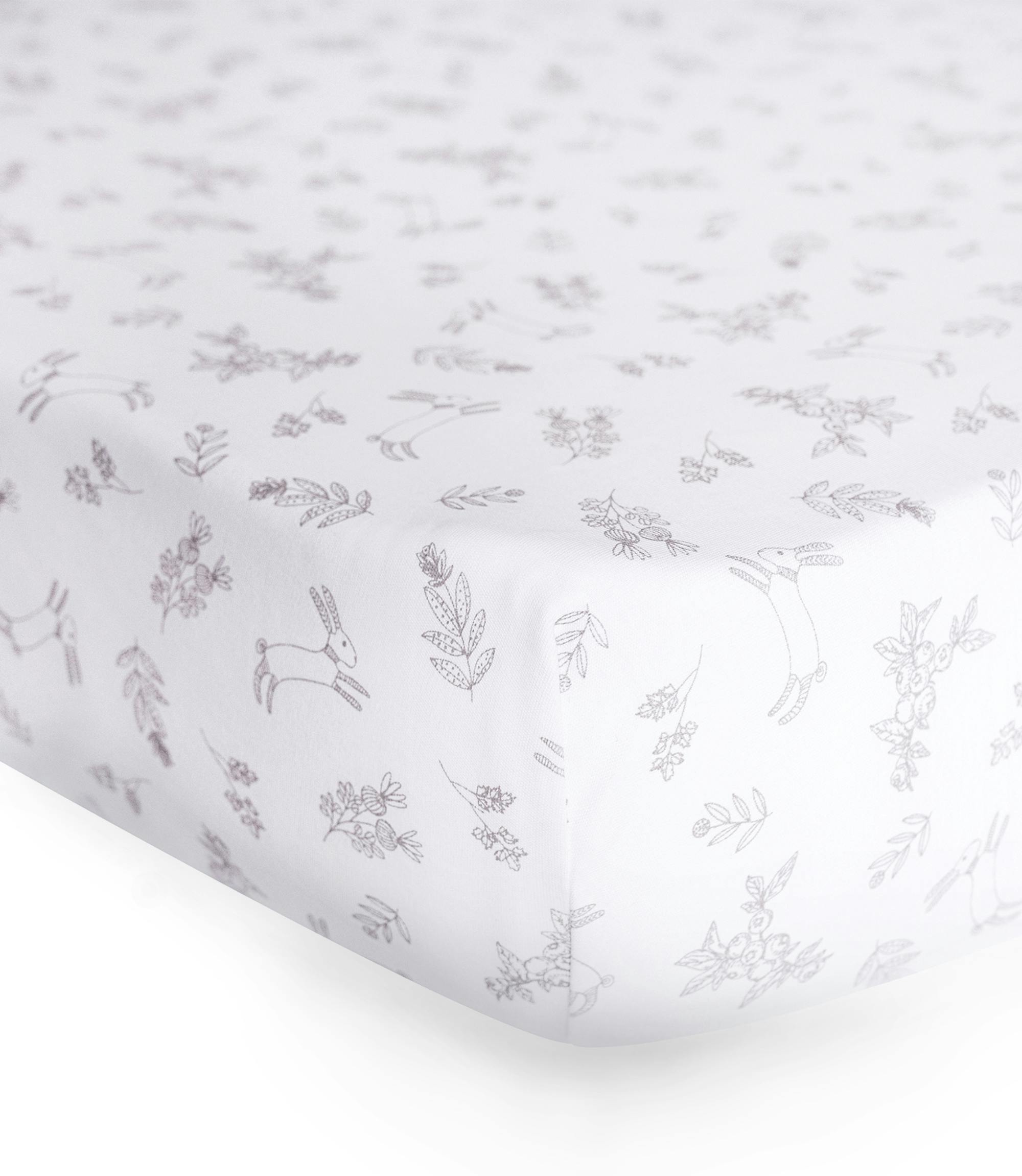 Peruvian Pima Cotton Mini Crib & Pack 'n Play Fitted Sheet – Bunnyberry Bloom