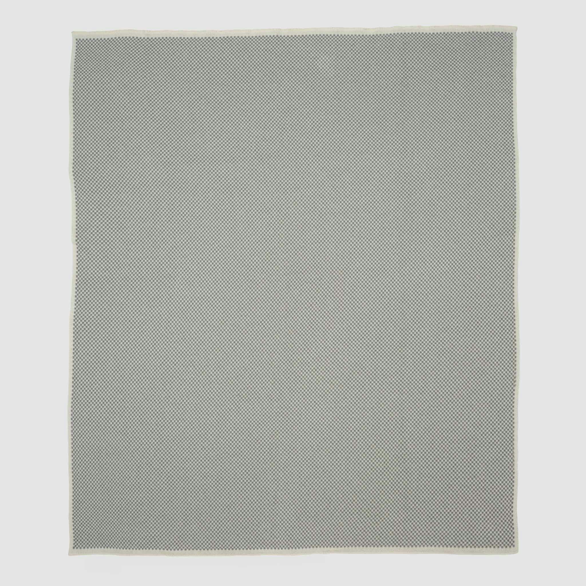 Cotton Sustainable Knit Geometric Throw Blanket - Checkerboard