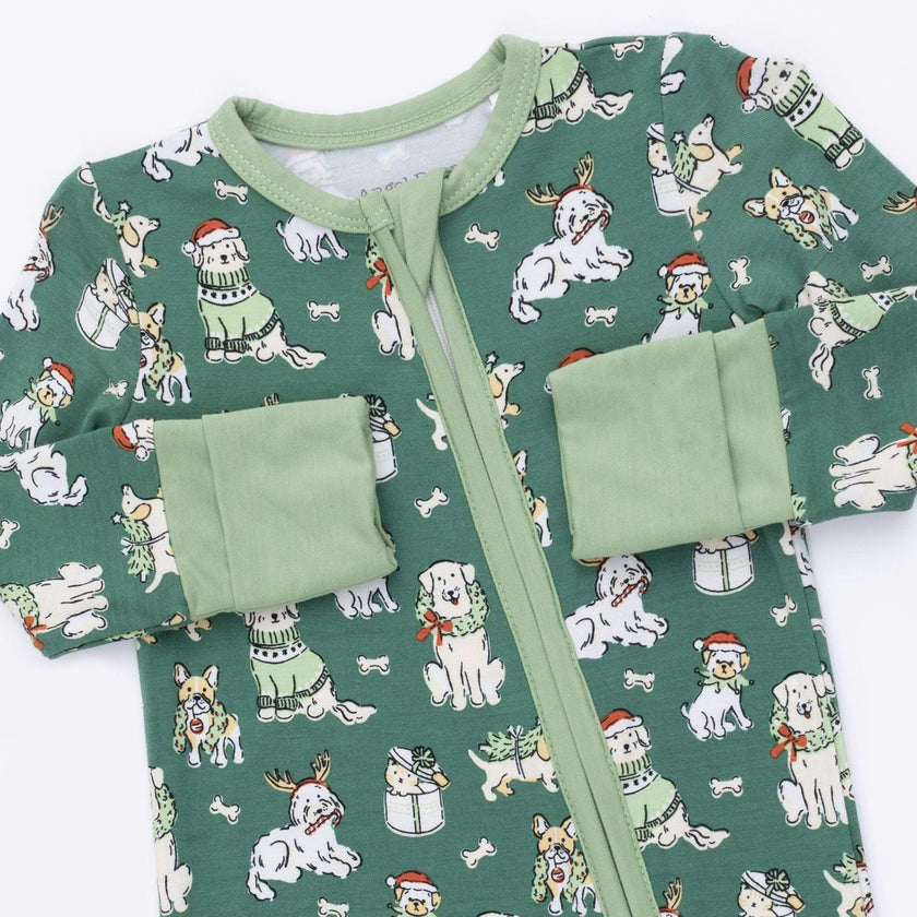 Christmas Dogs Uni - Convertible Romper