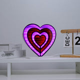 Infinty Neon Mirror Light-Heart