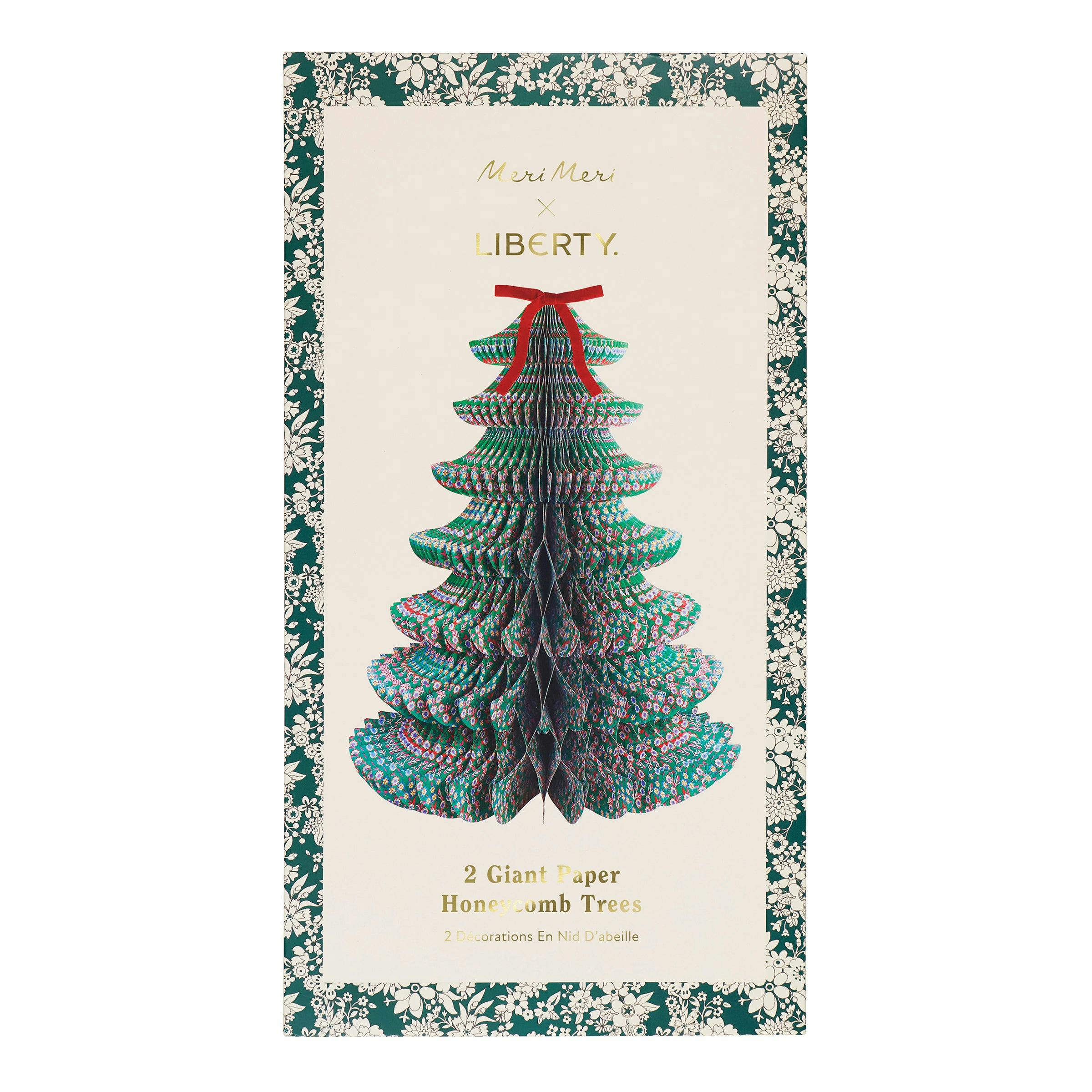 Meri Meri x Liberty Giant Paper Honeycomb Trees