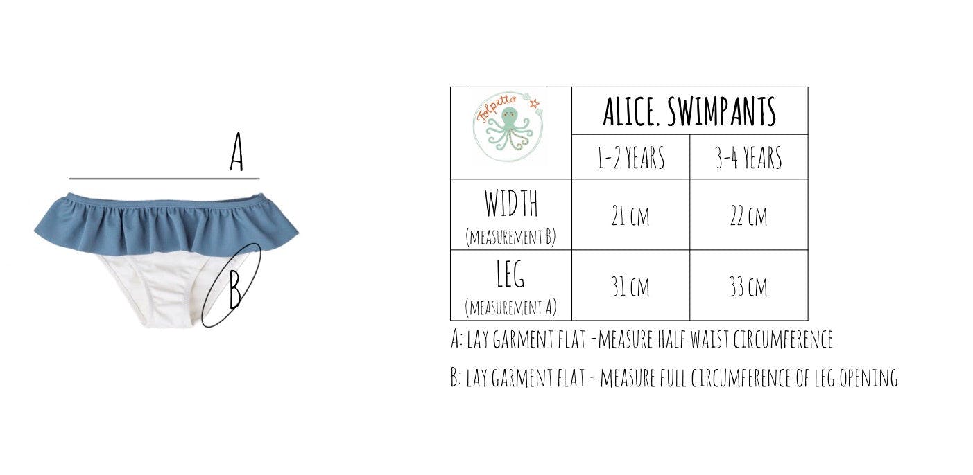 Alice swim pants - Dustyblue