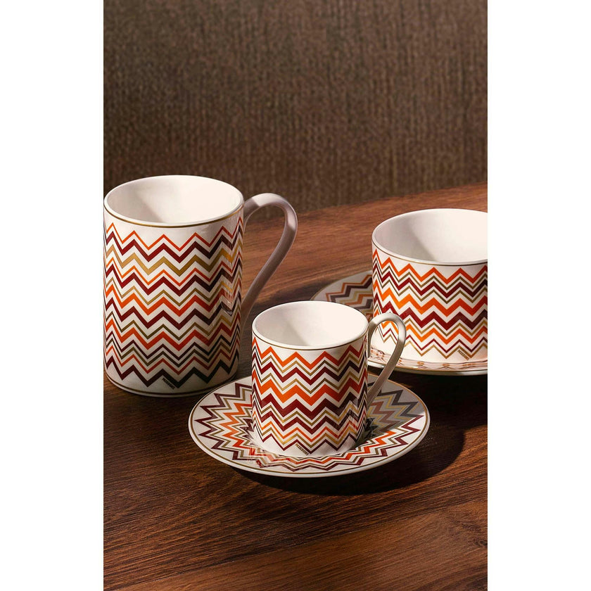 Coffee Cup & Saucer Iconic Set of 2 In Luxury Box Diam. 2.3"