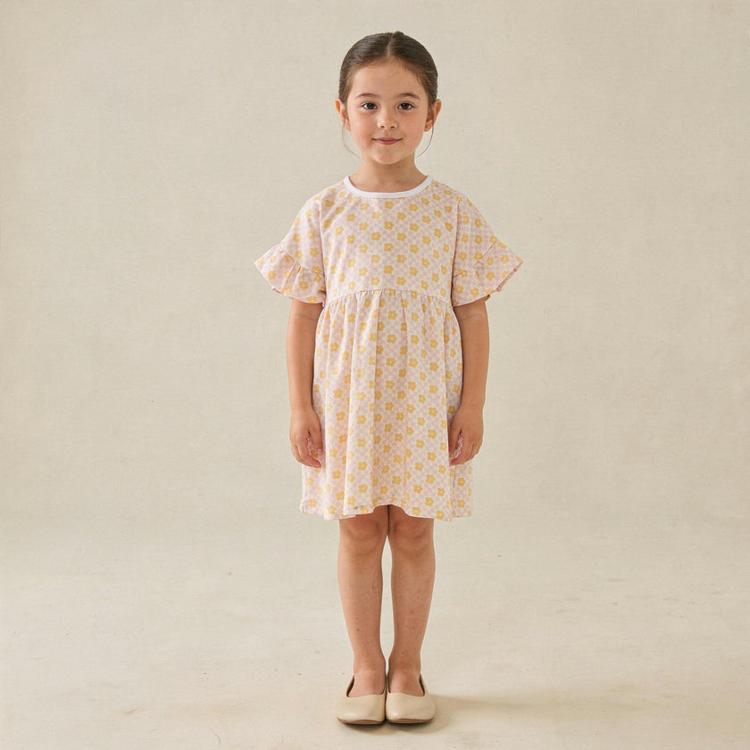 Organic Dolman Sleeve Dress - Pop Floral