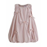 Pink Verona Bow Rosette Balloon Dress