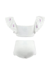 Lavender Bow Charm Bikini