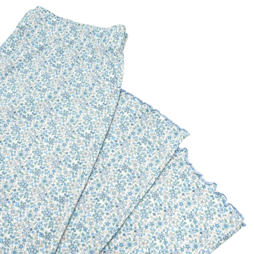 Women's Slate Floral Pima Pajamas Set
