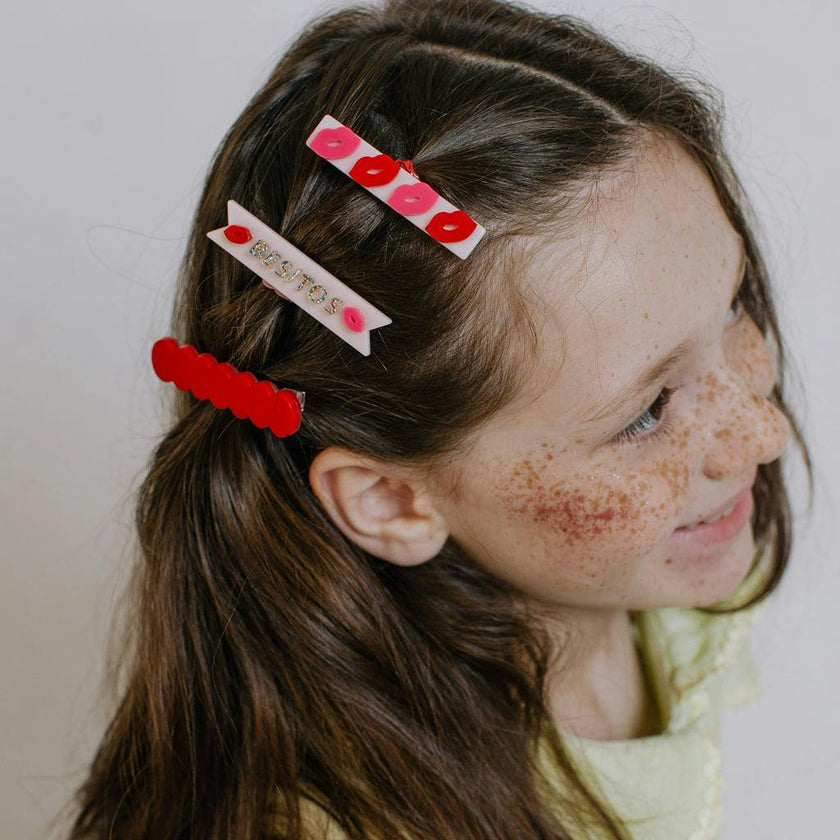Kisses Besitos Hair Clips -VAL
