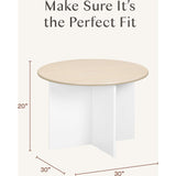 Nessa Nesting Play Table in White and Washed Natural
