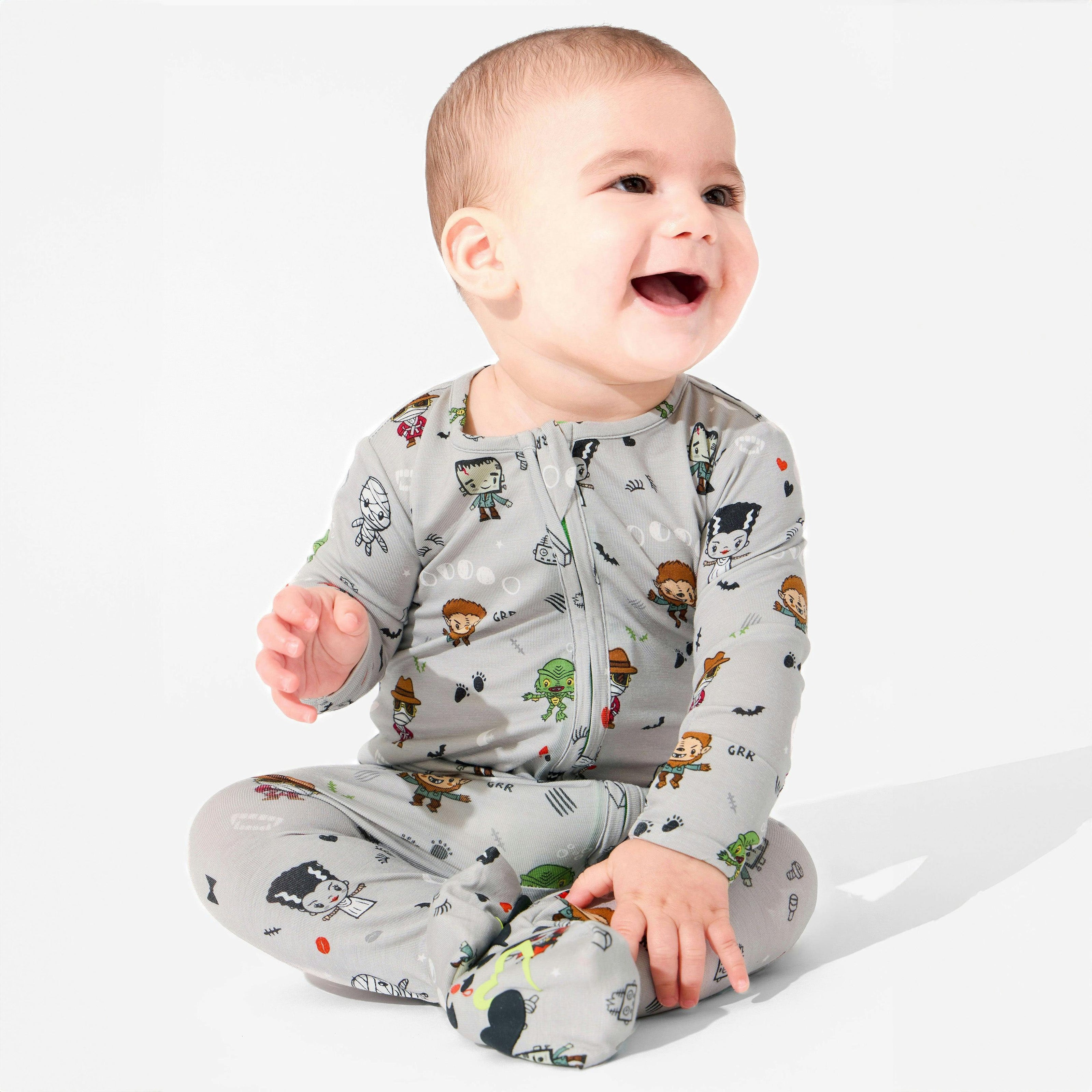 Little Monsters Bamboo Convertible Footie