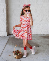 Strawberry Fields Twirl Dress, Pink