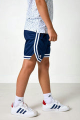 navy basketball short