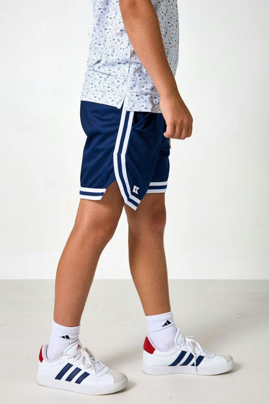 navy basketball short