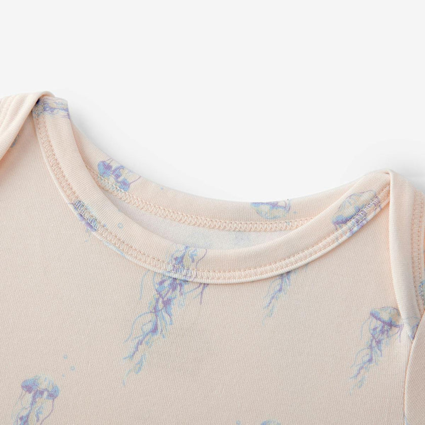 Sunset Jellyfish Cotton Stretch Short Sleeve One Piece