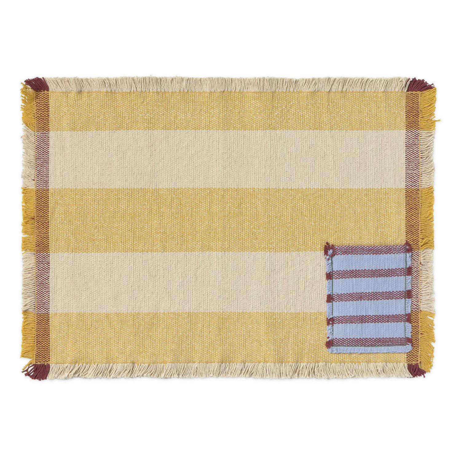 Set of 2 Handloom Placemats Pocket