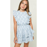 Gustavia Dress Mini Roses Blue