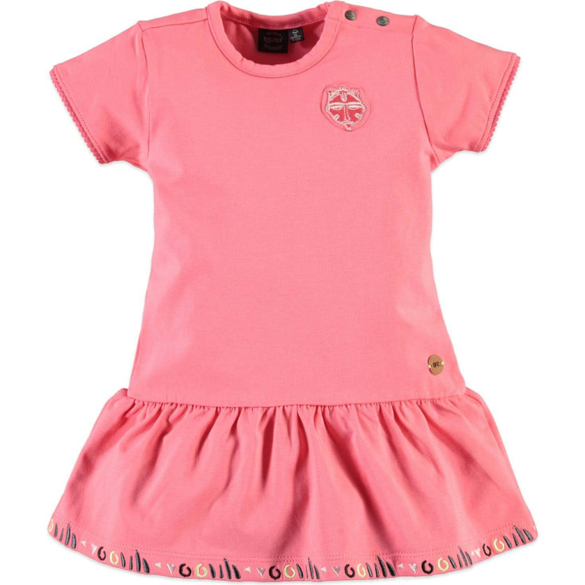 drop waist t shirt dress Babyface | Short Sleeve Peplum T-Shirt | Coral Pink | 18m | Cotton | Toddler | Infant & Toddler Clothing Bell Linen Wrap Midi attribute:material:tulle Style it just as Size:US 10 / UK 14 / EU 40