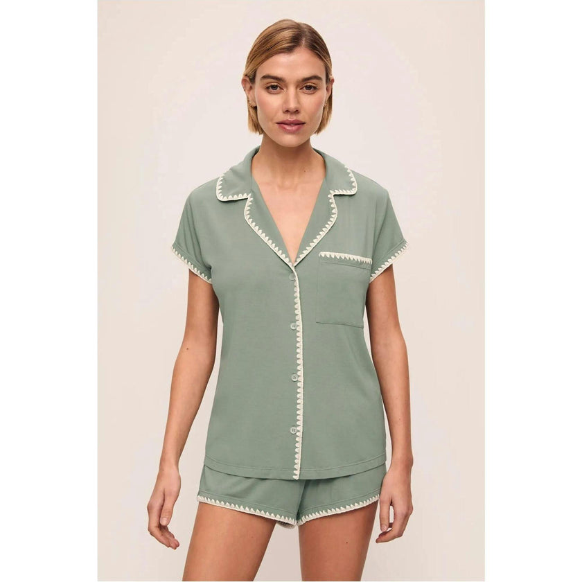 Frida TENCEL Modal Shortie Short PJ Set, Green