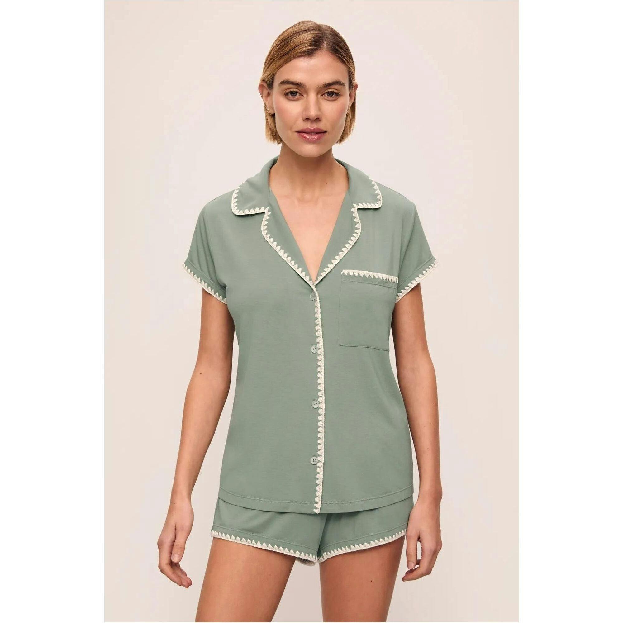 Frida TENCEL Modal Shortie Short PJ Set, Green