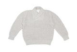 Shawl Waffle Knit Jumper | Grey