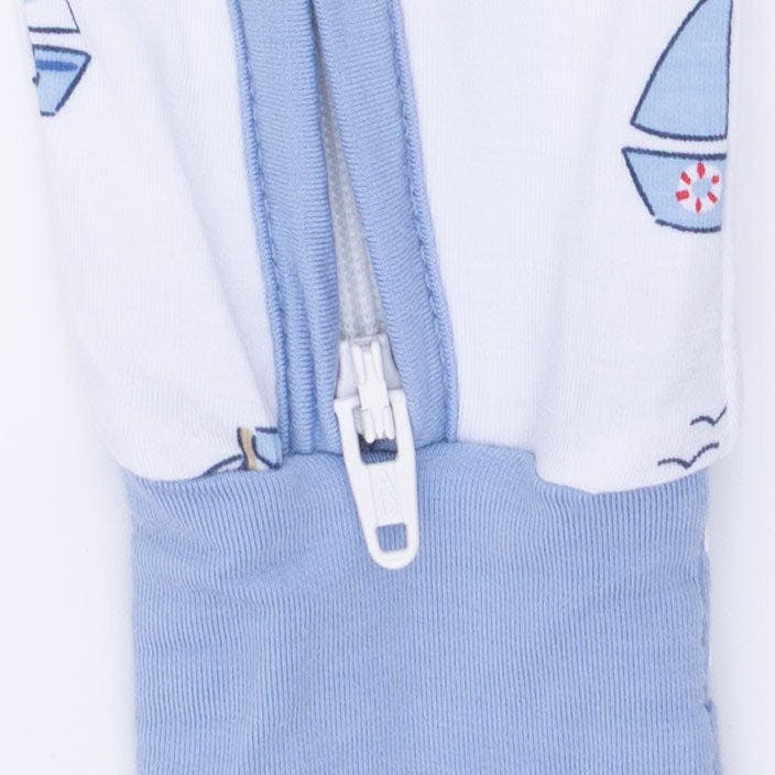 Bubbly Sailboats Blue - Convertible Romper