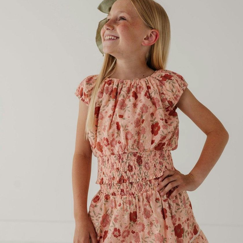 Eyelet Peasant Top