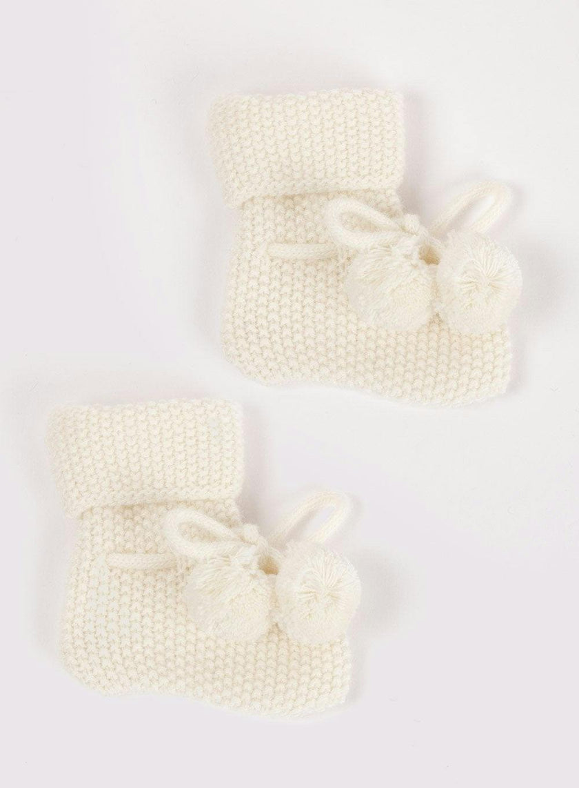 Baby Booties in White
