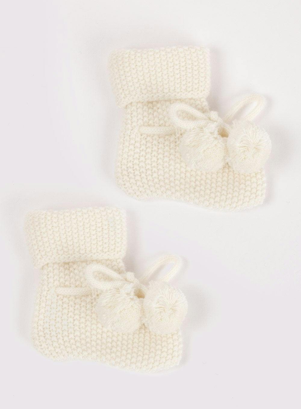 Baby Booties in White