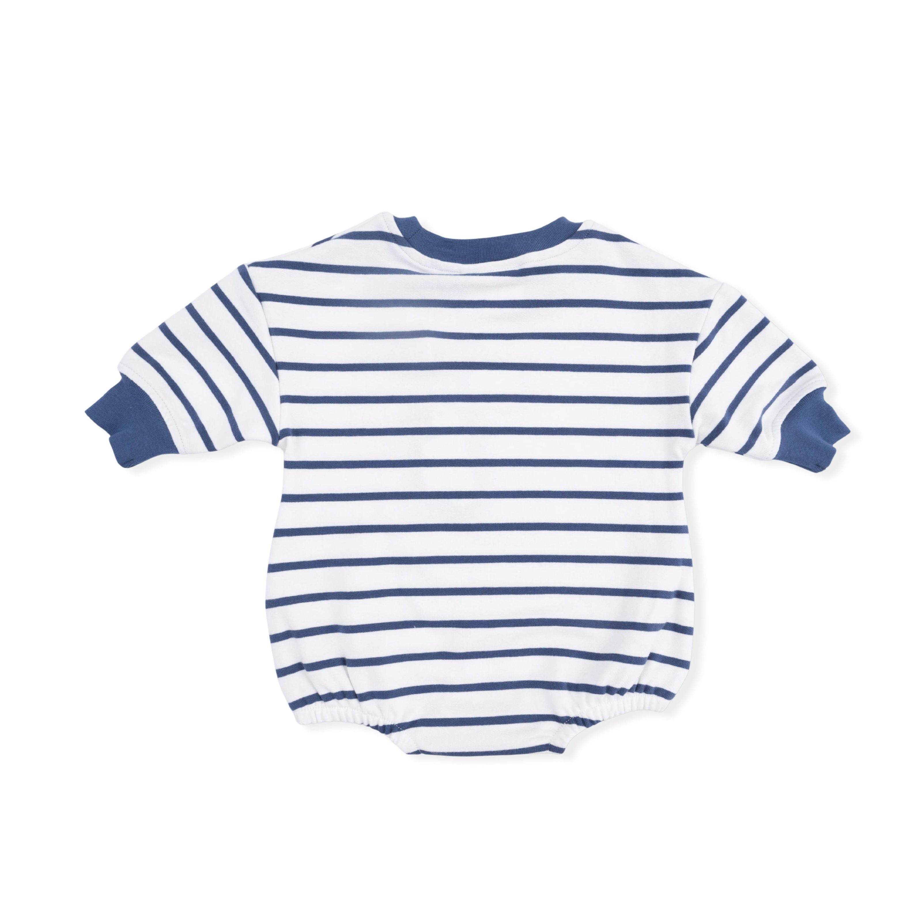 Sailor Sea Creatures Appliques - Sweatshirt Bubble Stripe