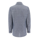Gray Dandelion Print Dress Shirt